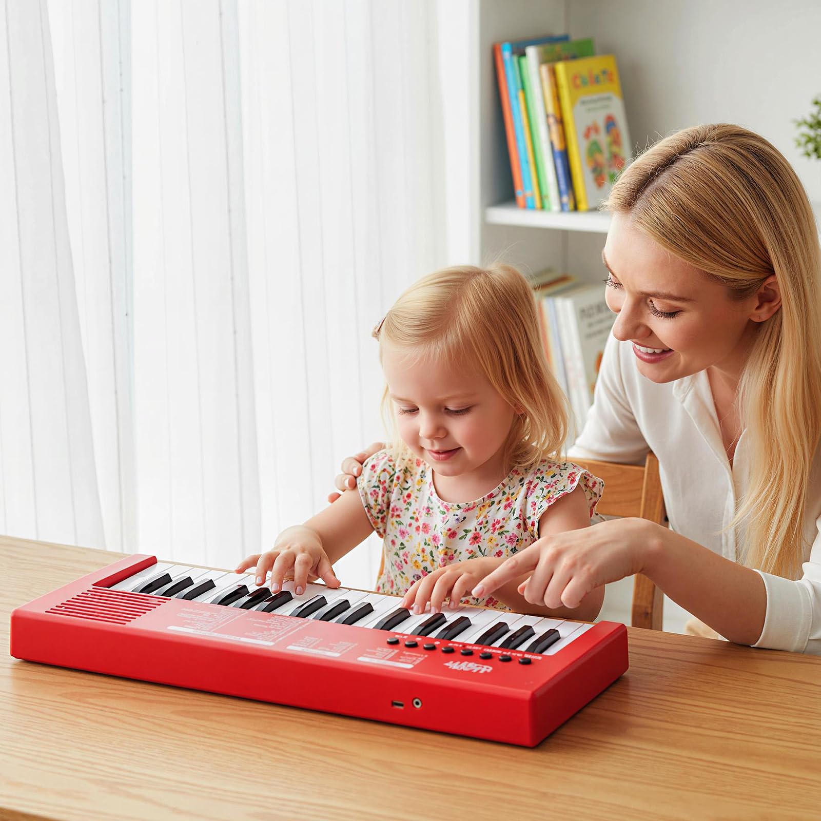 HOGEBABY Kids Piano Keyboard 37 Keys Portable Electric Keyboard Piano w/8 Rhythms - Image 2