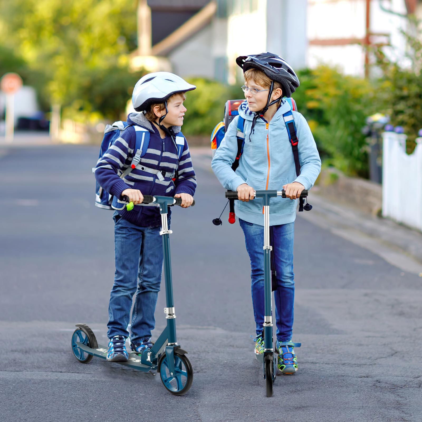 HOGEBABY Kick Scooter for Kids Ages 8+, Foldable Kids & Adults Scooter with 8-inch Big Wheels - Image 3
