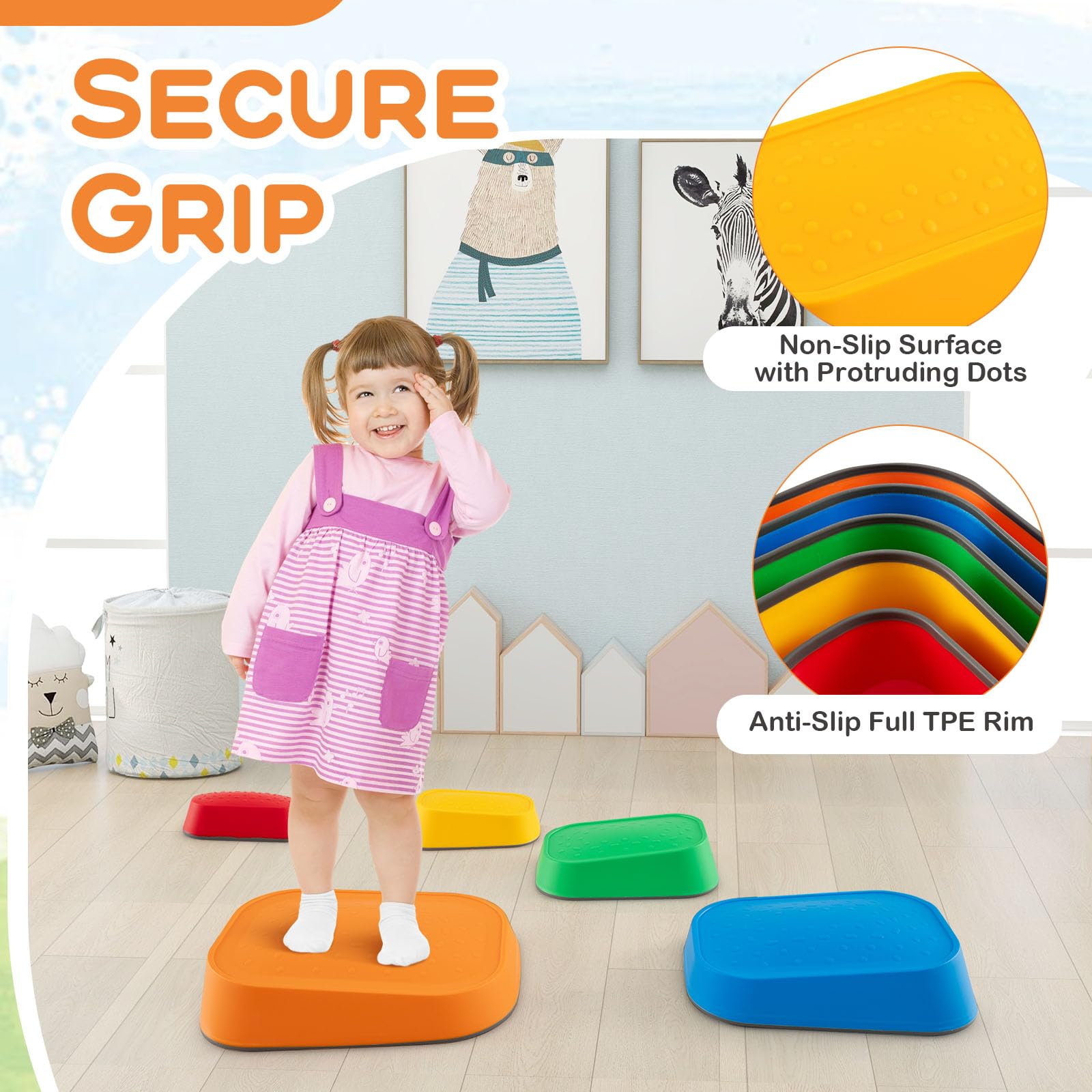 HOGEBABY 11 Pcs Stepping Stone for Kids - Image 3