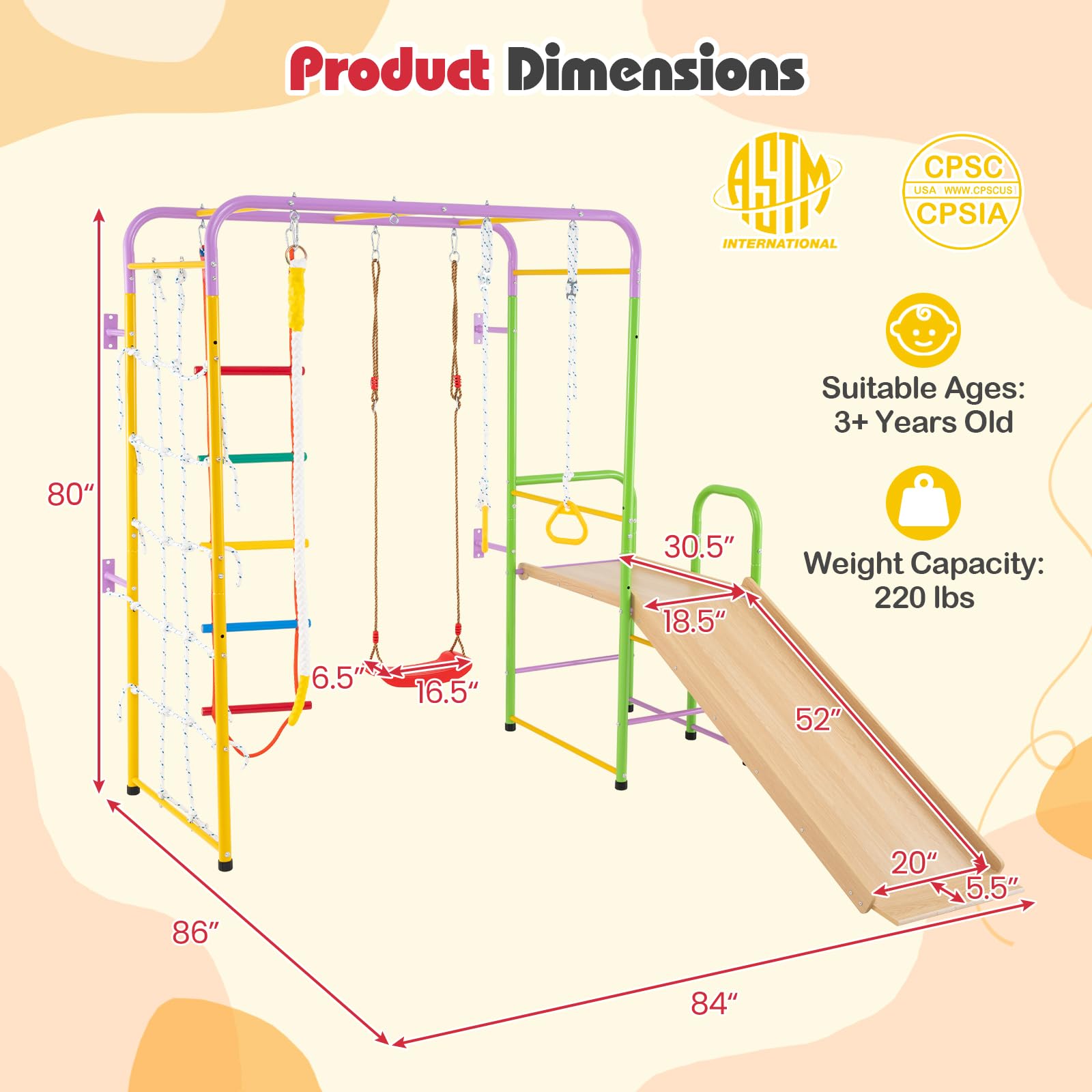 HOGEBABY 8 in 1 Climbing Toys for Toddlers - Image 4