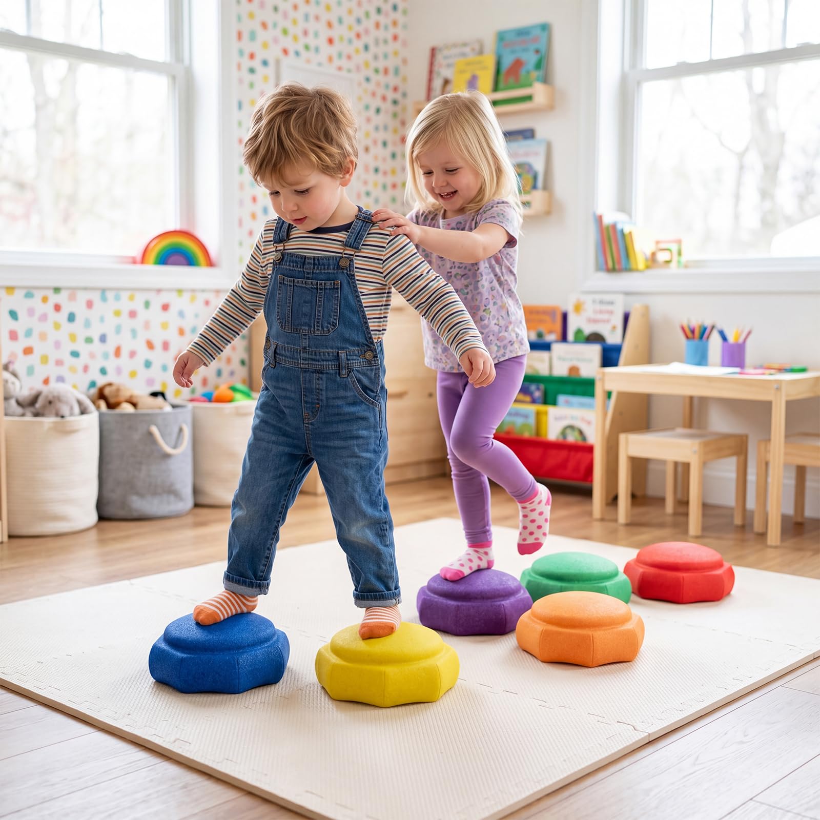 HOGEBABY 6 Pcs Stepping Stones for Kids - Image 4