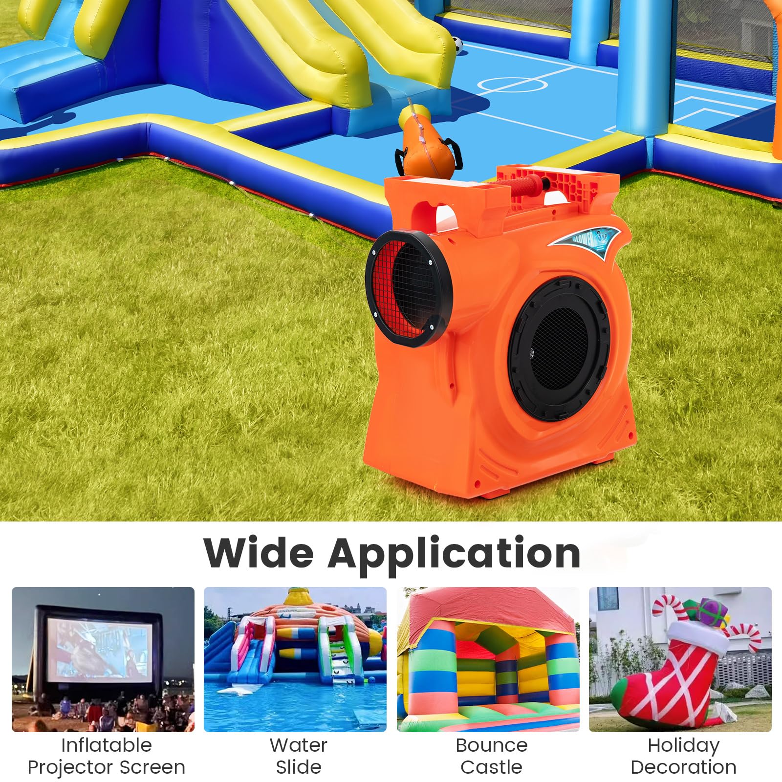 HOGEBABY Commercial Air Blower, 3HP/1500W Bounce House Blower - Image 3