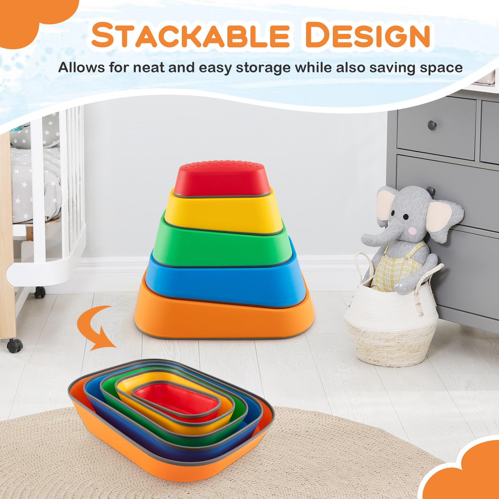 HOGEBABY 11 Pcs Stepping Stone for Kids - Image 6