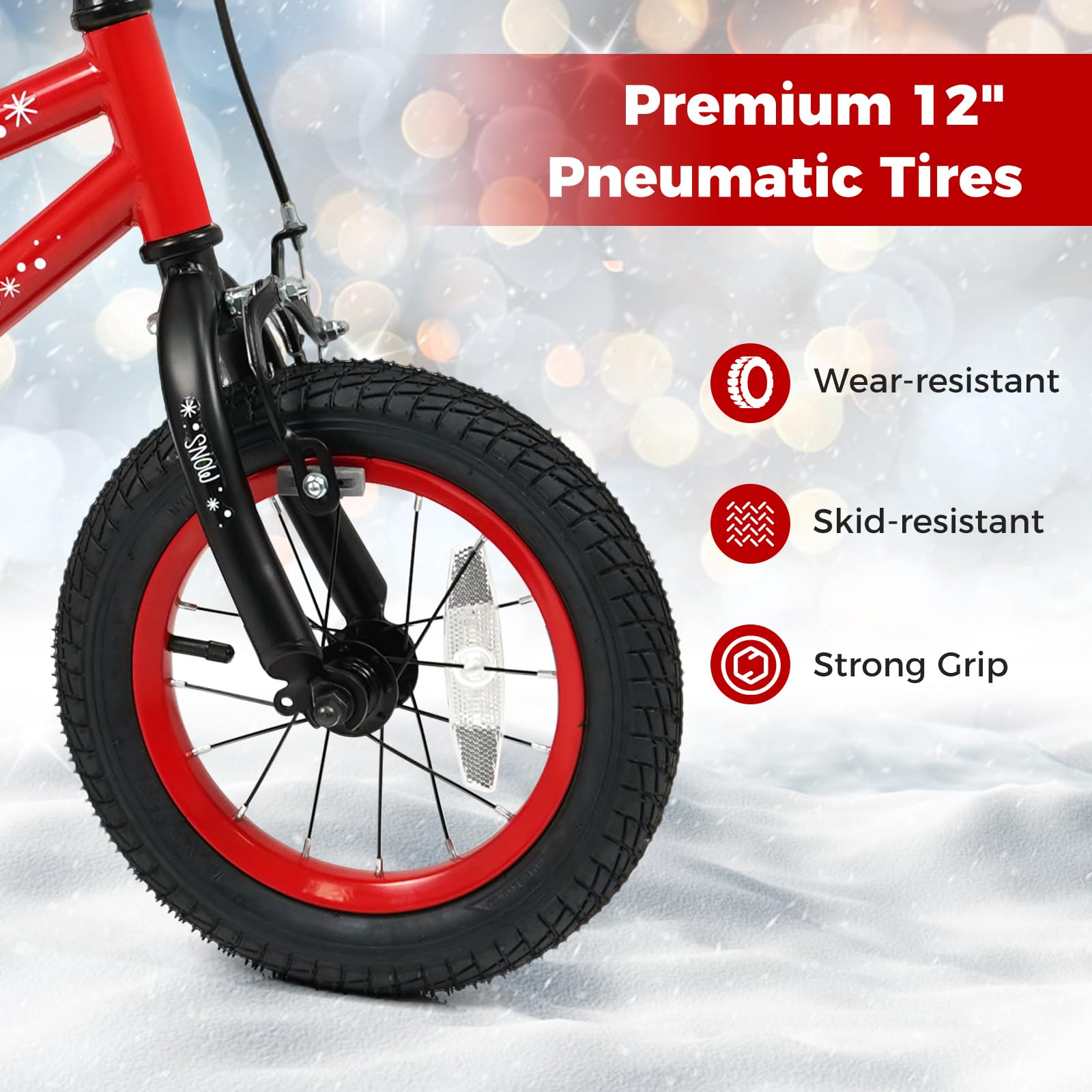 HOGEBABY Kids Bike Christmas Music Bicycle 12 14 16 18 Inches for 3-8 Years - Image 8