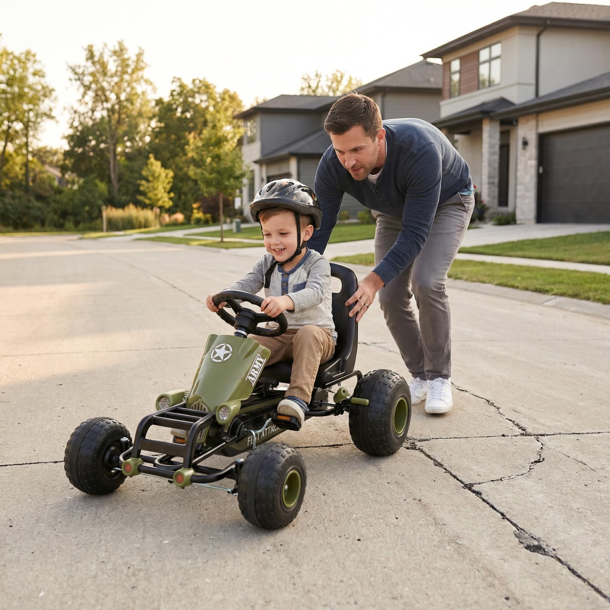 HOGEBABY Kids Pedal Go Kart 4-Wheel Ride On Toy - Image 8