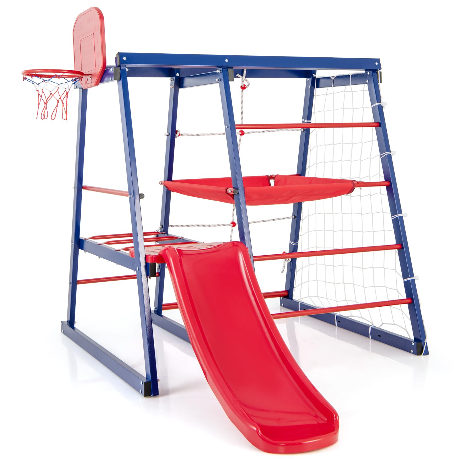 HOGEBABY 7 in 1 Climbing Toys for Toddlers, Indoor Outdoor Kids Gym for Exercise w/Climbing Net - Image 9