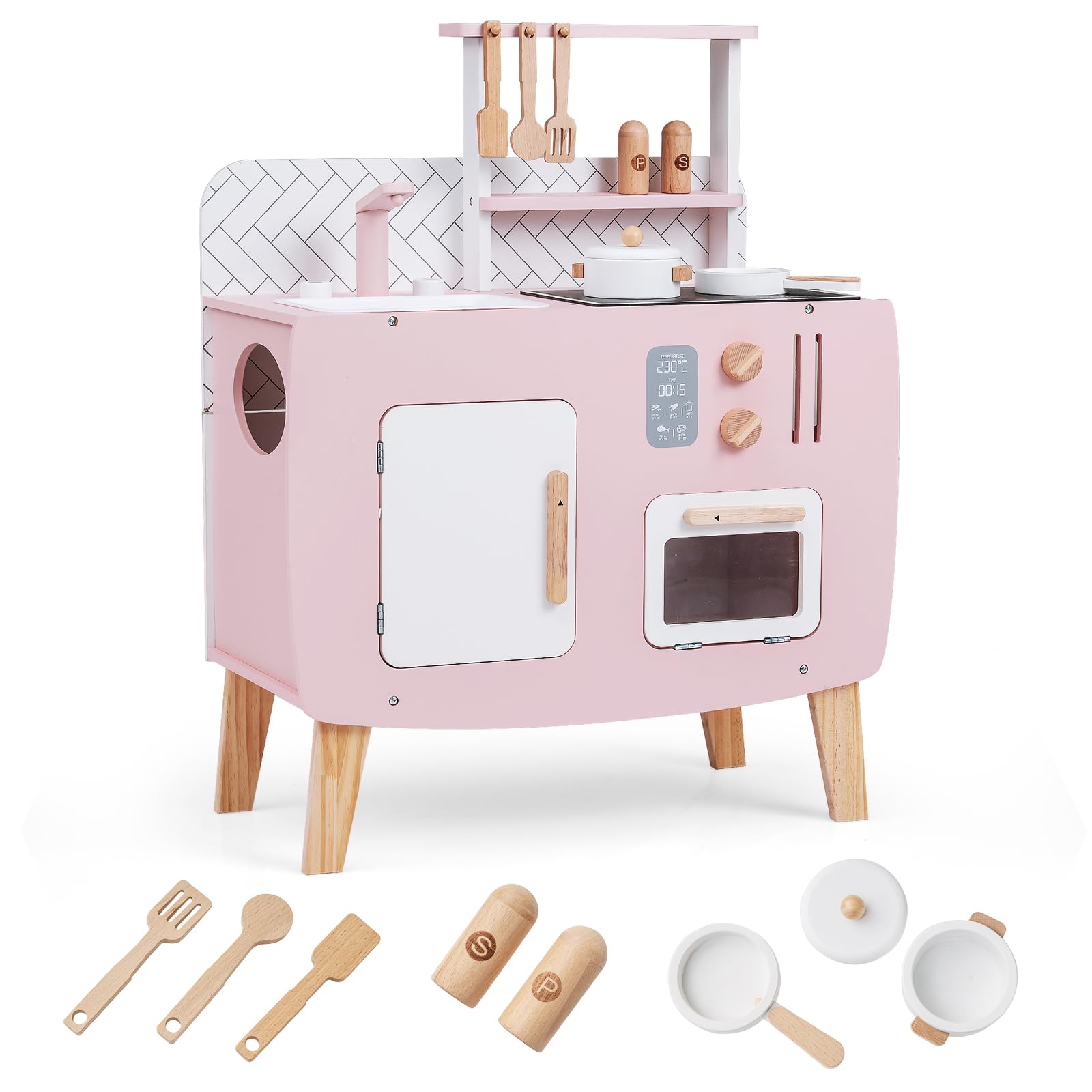 HOGEBABY Toddler Interactive Pretend Play Toy w/Oven - Image 9