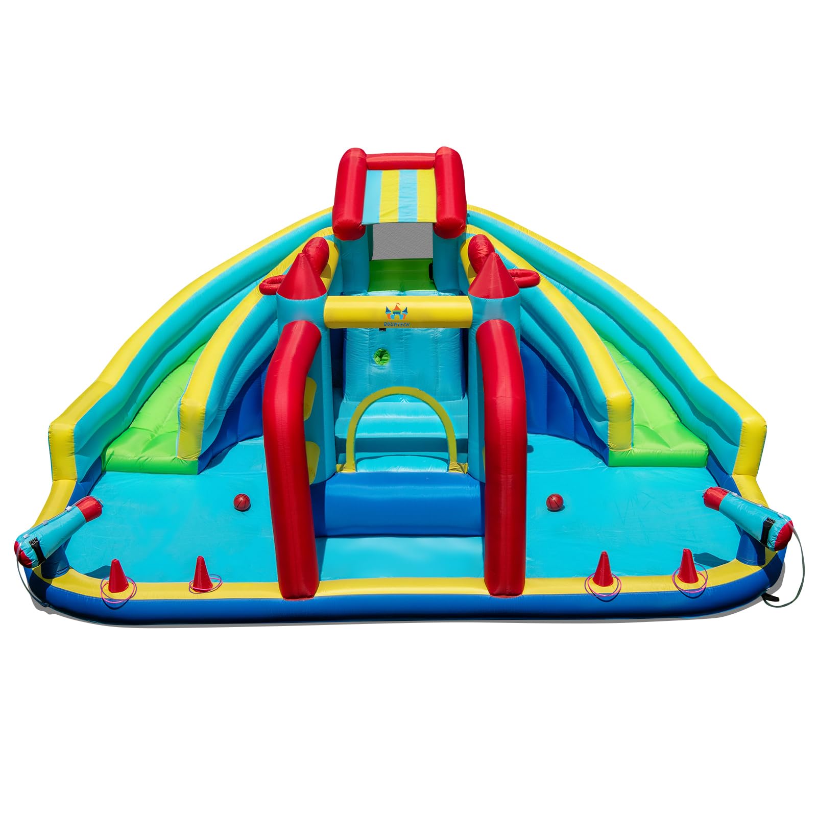 HOGEBABY Inflatable Water Slide with Bounce House Double Water Slide Park - Image 10