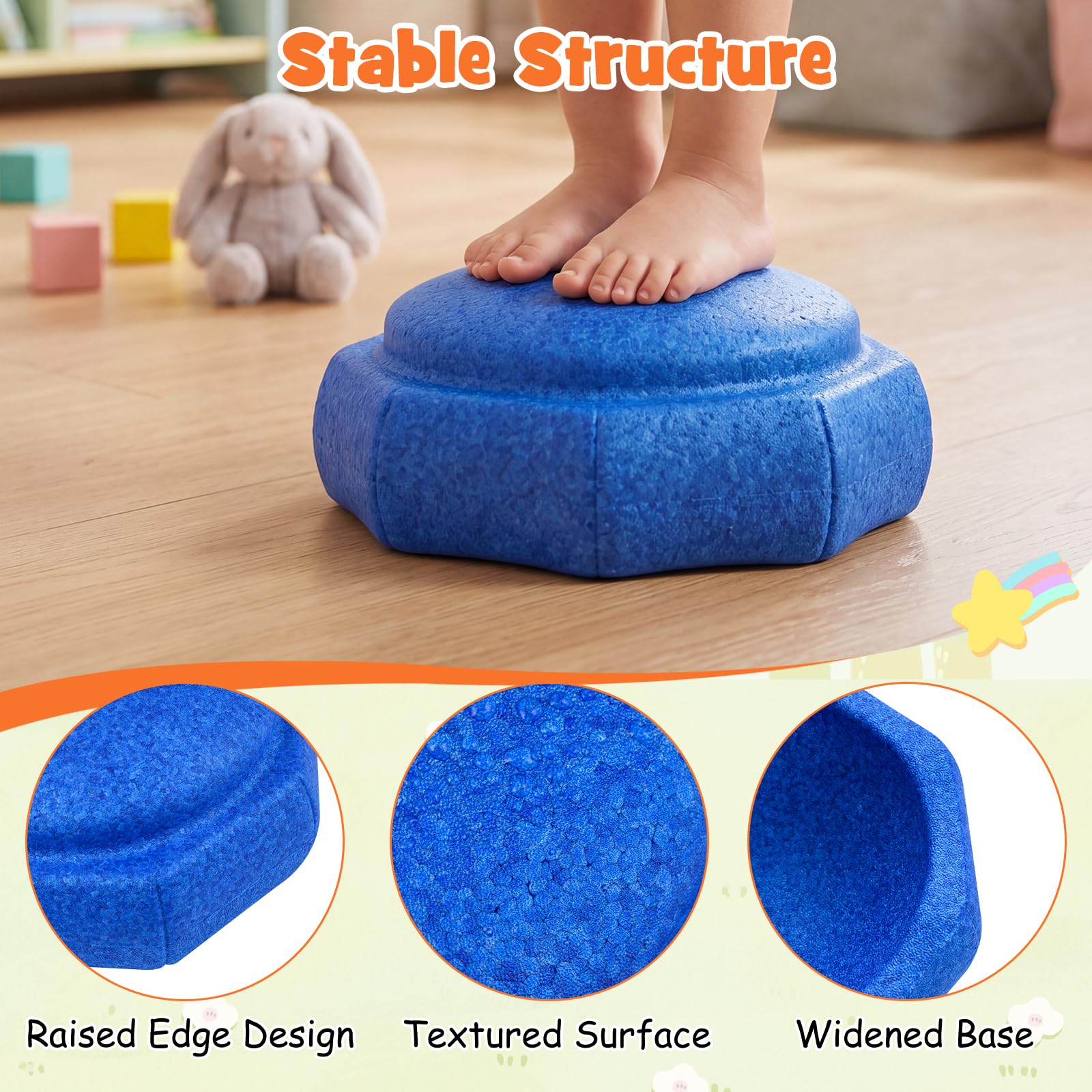 HOGEBABY 6 Pcs Stepping Stones for Kids - Image 9