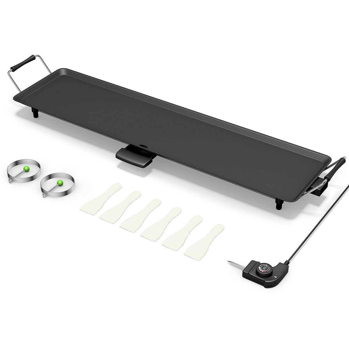 HOGEBABY 35" Electric Griddle Teppanyaki Grill, Nonstick Extra Large Cooking Plate for Pancake Barbecue - Image 11